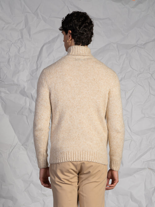 Maglia collo alto|Colore:Beige