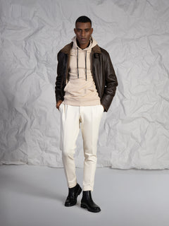 Giubbotto effetto nappa|Colore:Moro