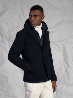 Giubbotto in panno|Colore:Blu