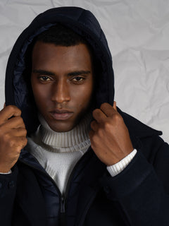 Giubbotto in panno|Colore:Blu