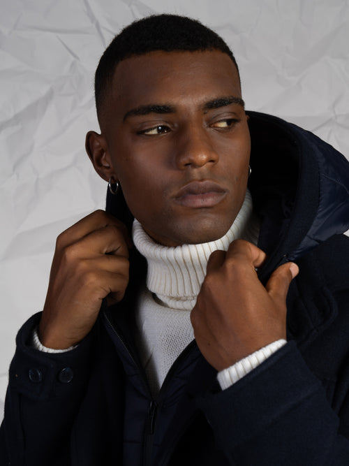 Giubbotto in panno|Colore:Blu