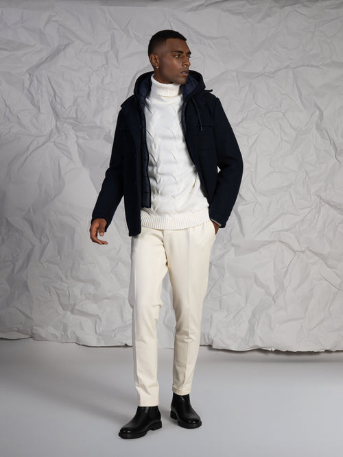 Giubbotto in panno|Colore:Blu