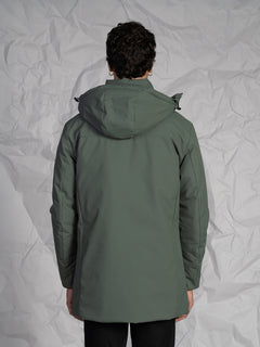 Giubbotto lungo|Colore:Verde