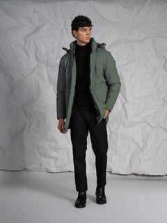 Giubbotto lungo|Colore:Verde