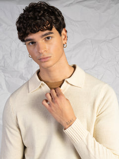 Maglia collo polo|Colore:Beige chiaro