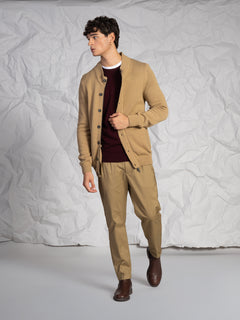 Cardigan con bottoni|Colore:Beige scuro