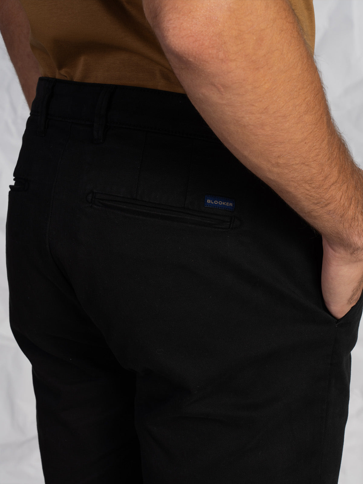 Pantaloni gabardine tasca America stretch|Colore:Nero