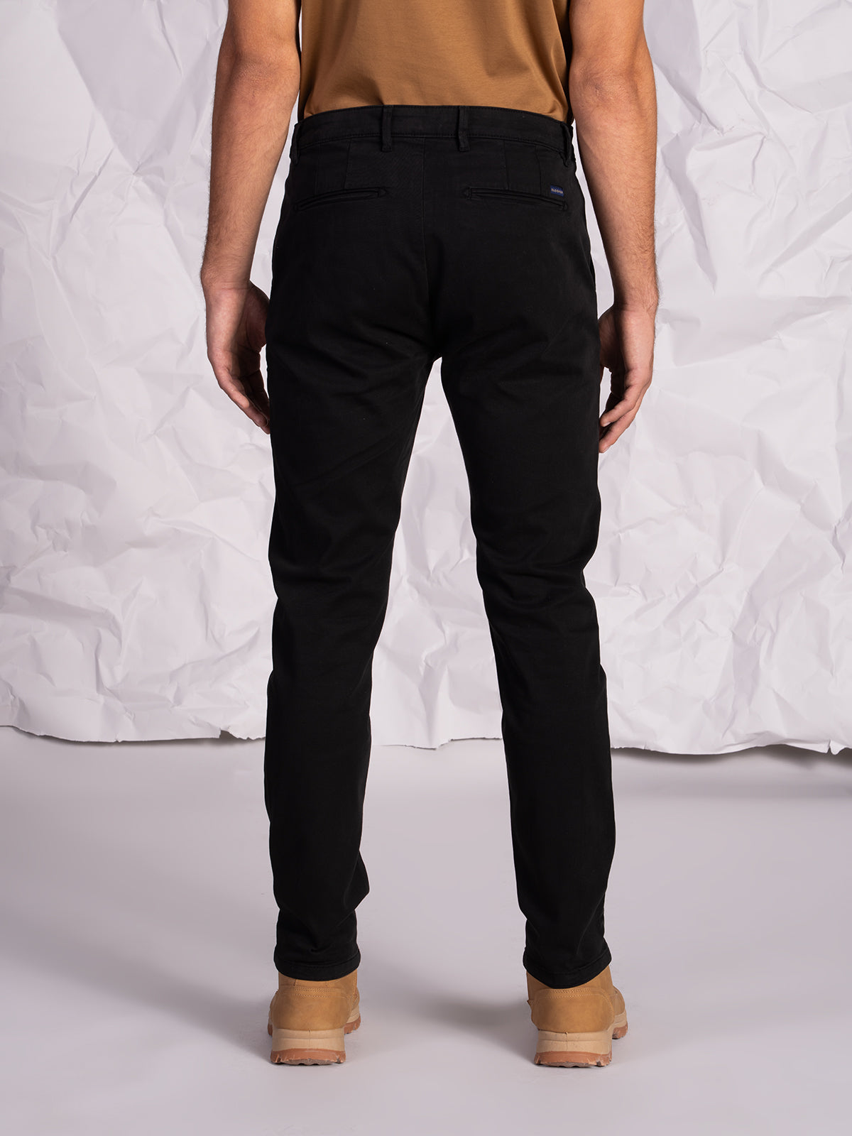 Pantaloni gabardine tasca America stretch|Colore:Nero