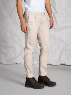 Pantaloni Chino mini pence|Colore:Panna