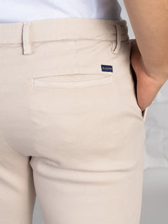 Pantaloni Chino mini pence|Colore:Panna