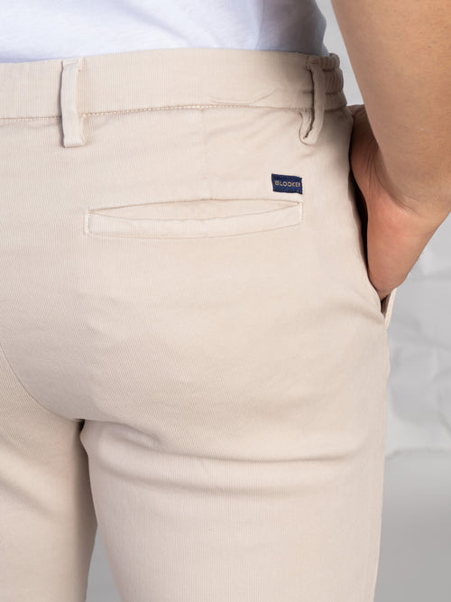 Pantaloni Chino mini pence|Colore:Panna