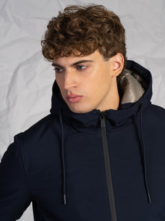 Giubbotto con cappuccio|Colore:Blu