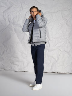 Giubbotto trapuntato|Colore:Grigio melange