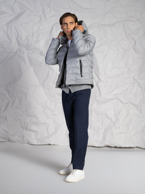 Giubbotto trapuntato|Colore:Grigio melange