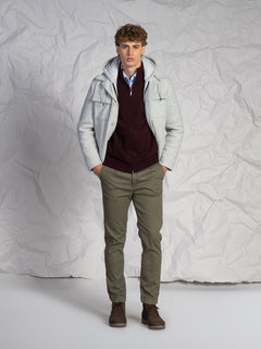 Giubbotto in panno|Colore:Ghiaccio