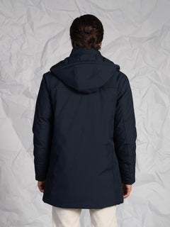 Giubbotto lungo|Colore:Blu