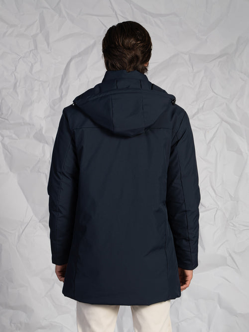 Giubbotto lungo|Colore:Blu