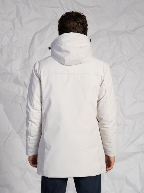 Giubbotto lungo|Colore:Panna