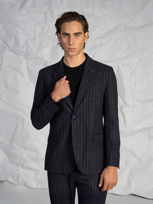 Abito a righe|Colore:Lavagna