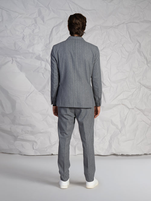 Abito a righe|Colore:Grigio chiaro