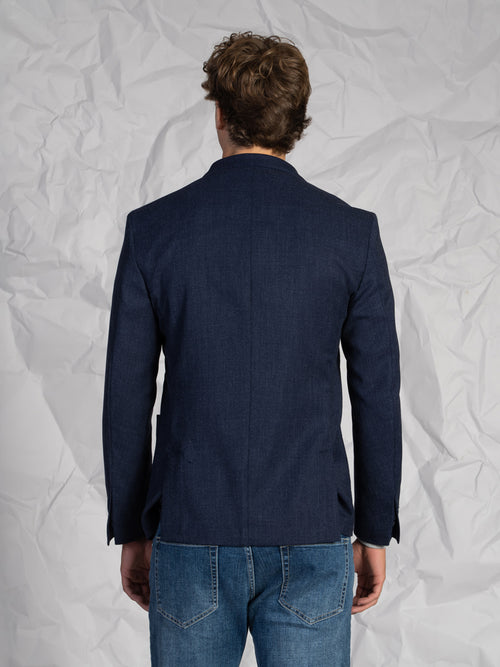 Giacca in maglia|Colore:Blu