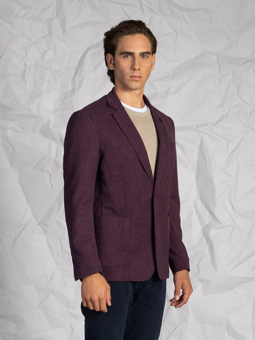 Giacca in maglia|Colore:Bordeaux