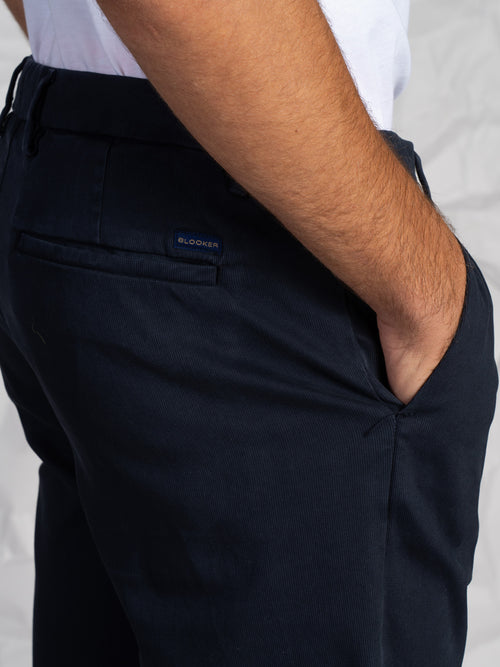 Pantaloni Chino mini pence|Colore:Blu