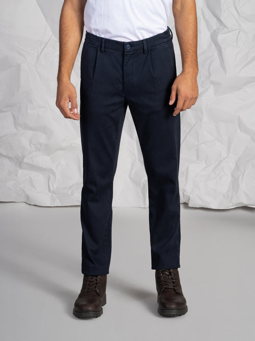 Pantaloni Chino mini pence|Colore:Blu