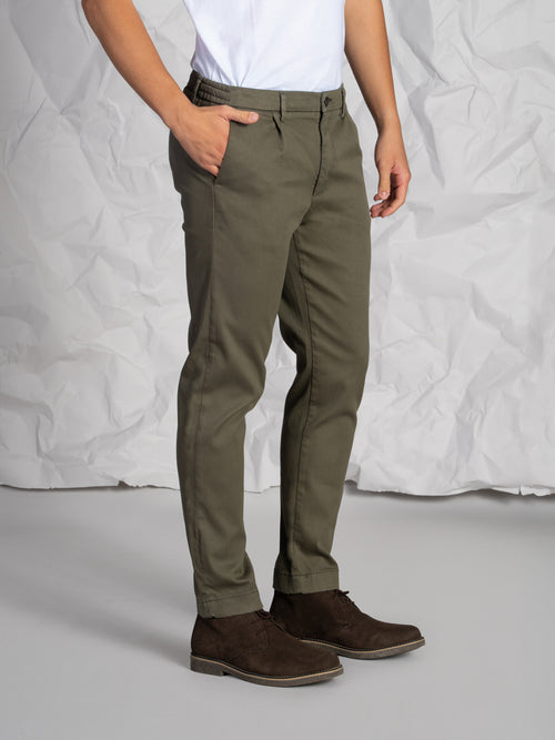 Pantaloni Chino mini pence|Colore:Verde