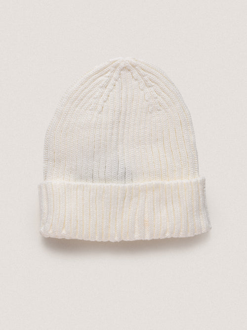 Berretto a coste larghe|Colore:Panna