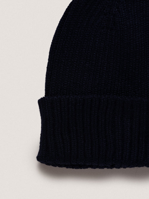 Berretto a coste larghe|Colore:Blu