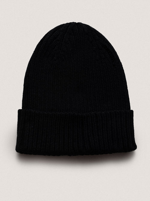 Berretto a coste larghe|Colore:Nero