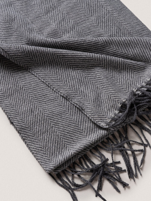 Sciarpa con frange|Colore:Grigio