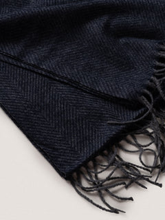 Sciarpa con frange|Colore:Blu