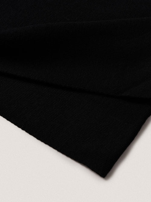 Sciarpa lavorazione liscia|Colore:Nero