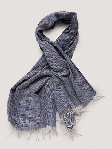 Sciarpa con frange|Colore:Blu