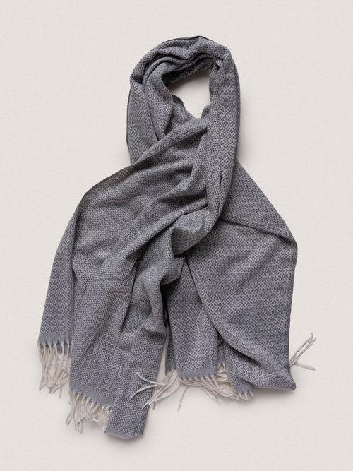 Sciarpa con frange|Colore:Grigio