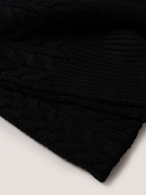 Sciarpa Jacquard|Colore:Nero