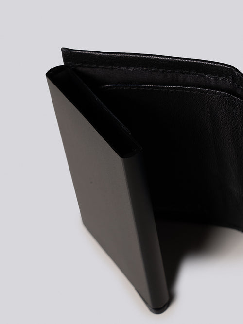 Portafoglio in pelle|Colore:Nero