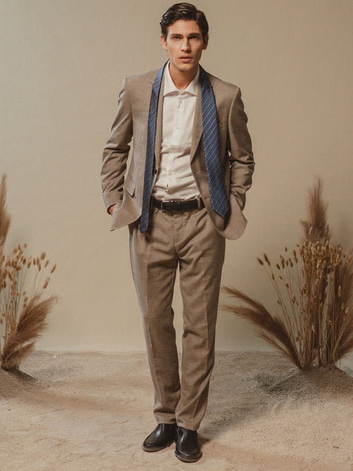 Abito uomo in tessuto misto|Colore:Beige