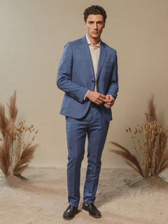 Abito uomo in tessuto misto|Colore:Celeste