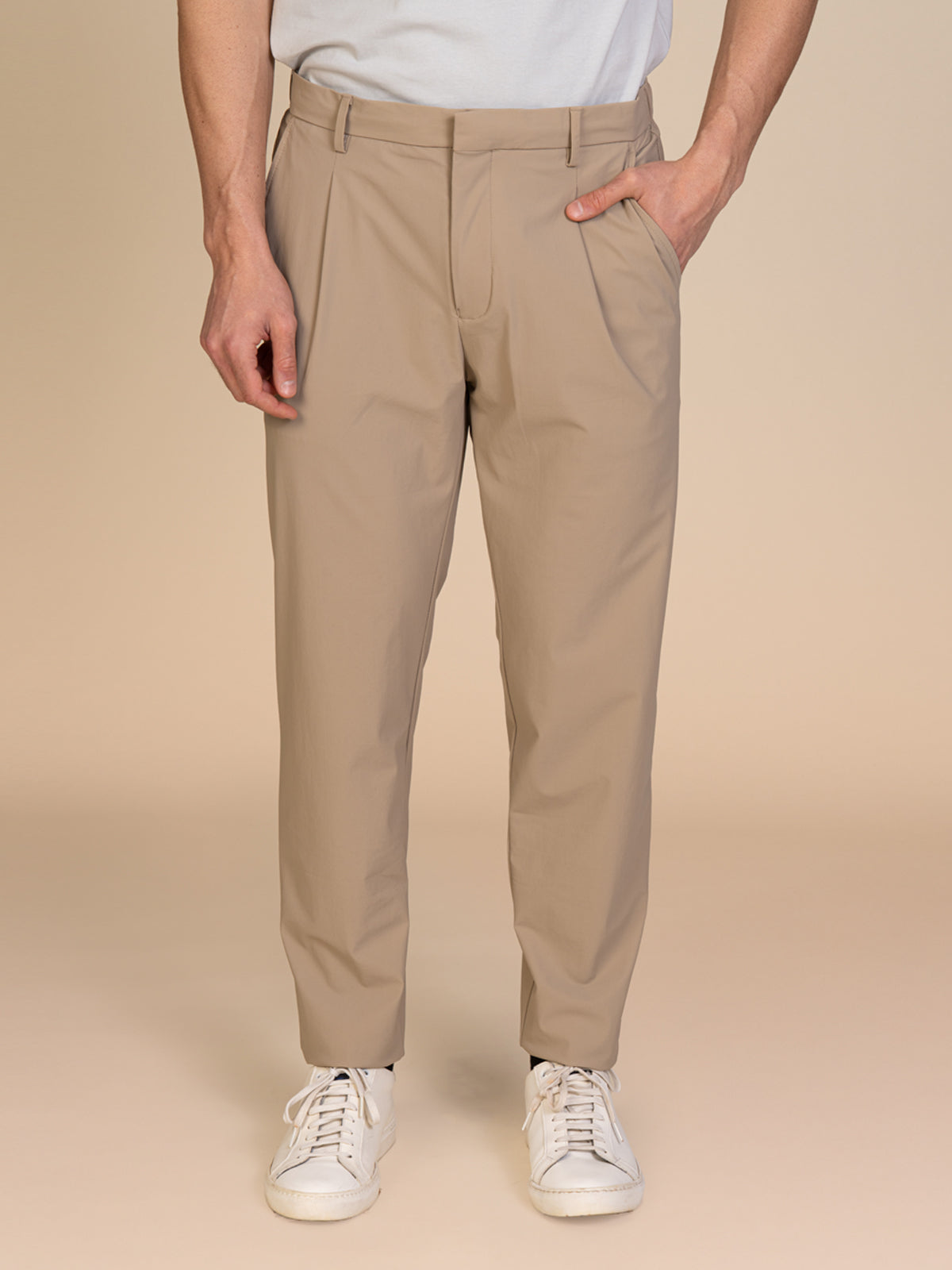 Pantaloni tessuto tecnico|Colore:Beige