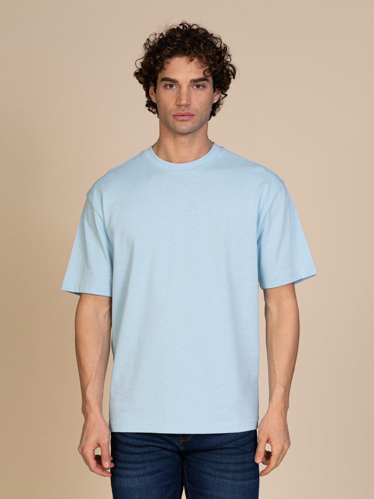 T-Shirt tinta unita|Colore:Celeste