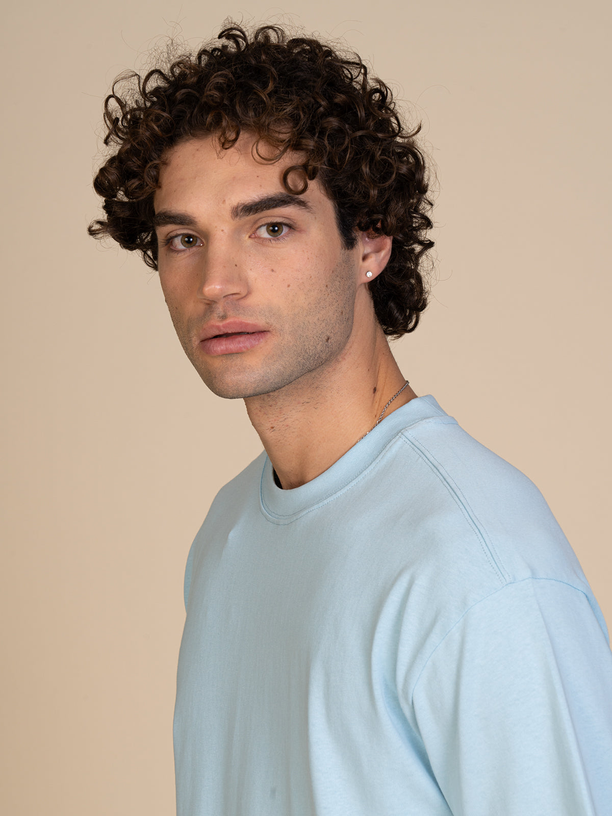 T-Shirt tinta unita|Colore:Celeste