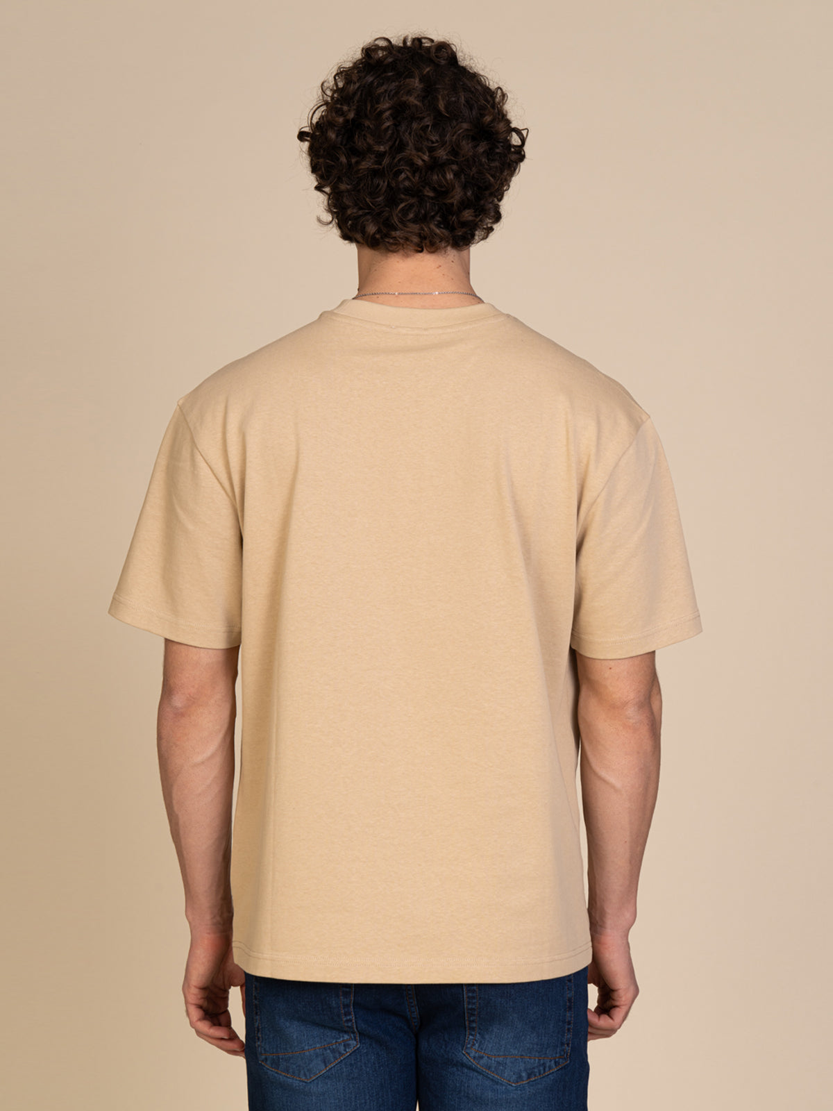 T-Shirt tinta unita|Colore:Beige