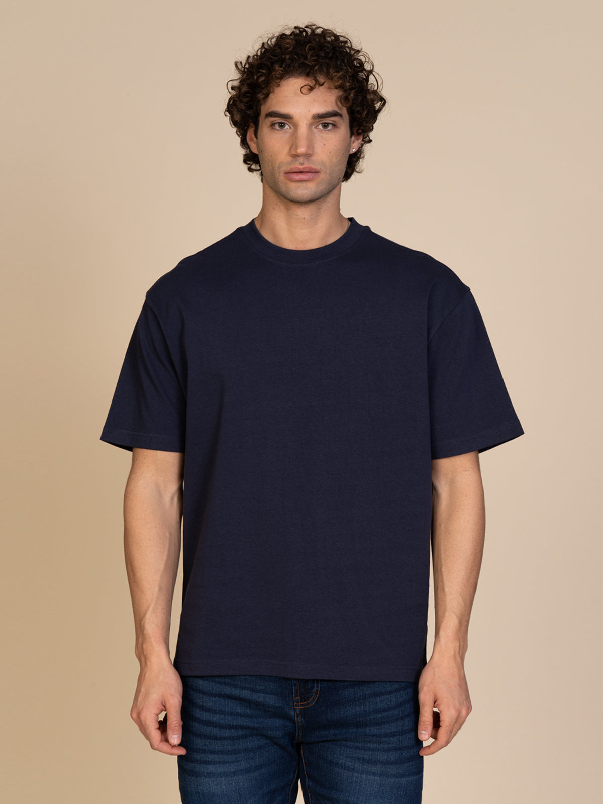 T-Shirt tinta unita|Colore:Blu