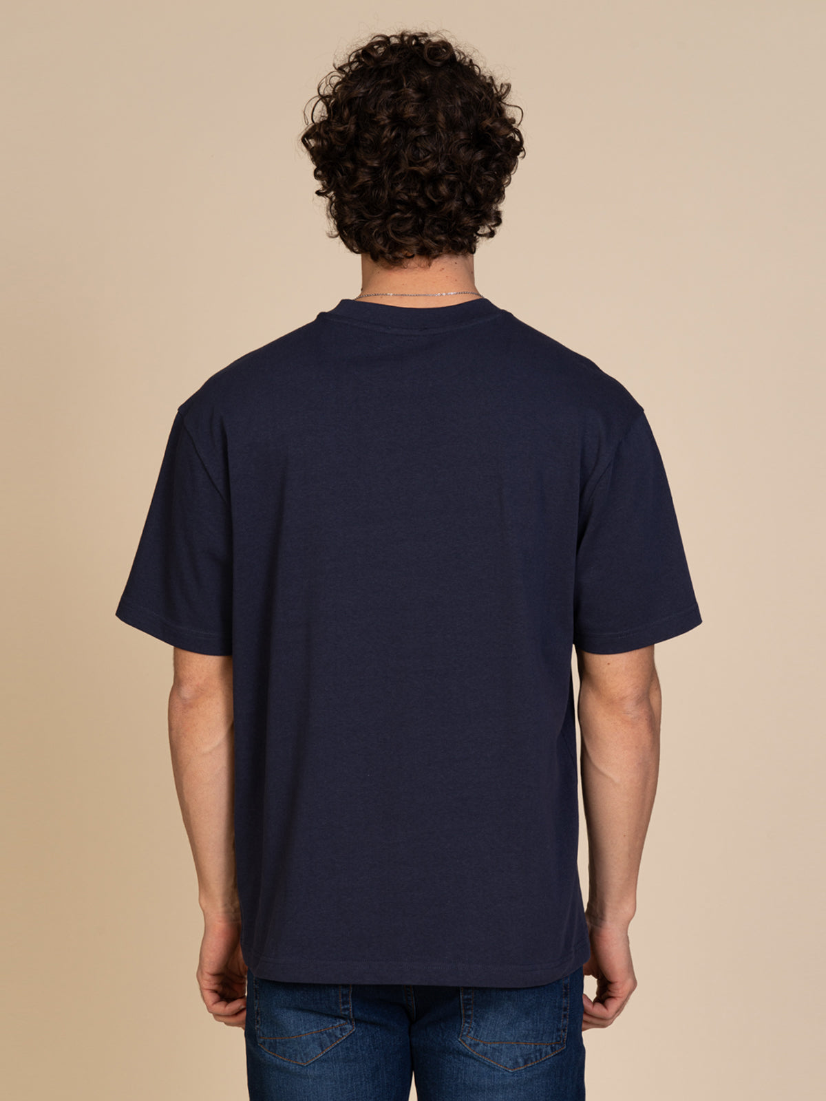 T-Shirt tinta unita|Colore:Blu