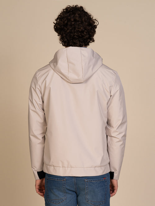 Giubbotto reversibile con cappuccio|Colore:Beige