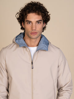 Giubbotto reversibile con cappuccio|Colore:Beige