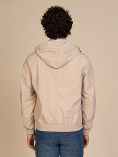 Giubbotto bomber con cappuccio|Colore:Beige